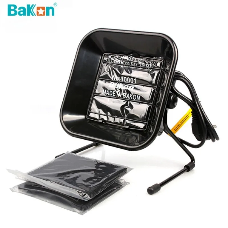 Bakon BK493 Soldering Fan Low Noise DIY Working Fan with Activated Carbon Filter for Solder Fume Smoke Absorber