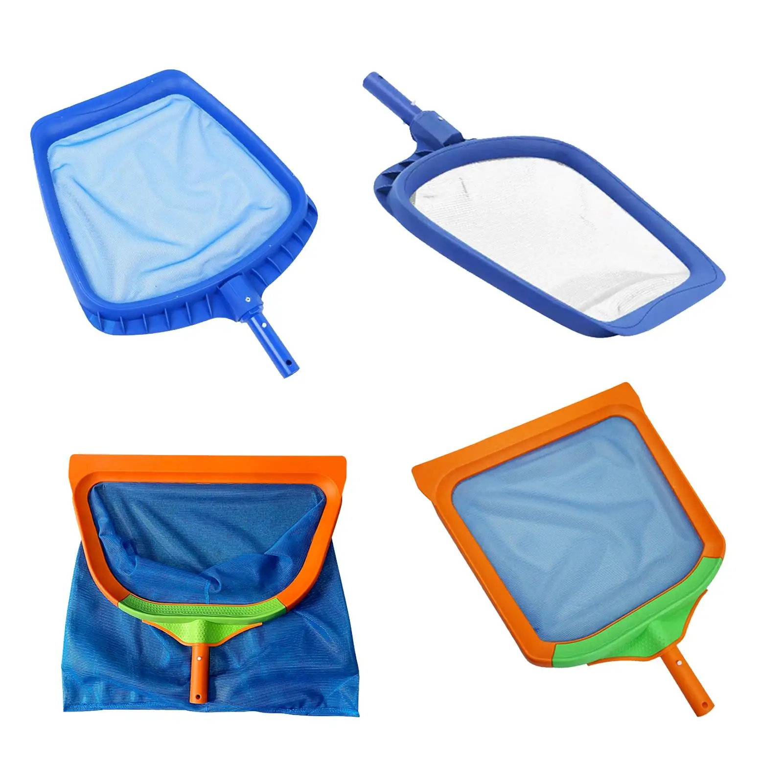 Swimming Pool Leaf Skimmer Net Durable Reinforced Frame for Spas, Ponds, Kids Inflatable Pools Swimming Leaf Rake Cleaning Tool