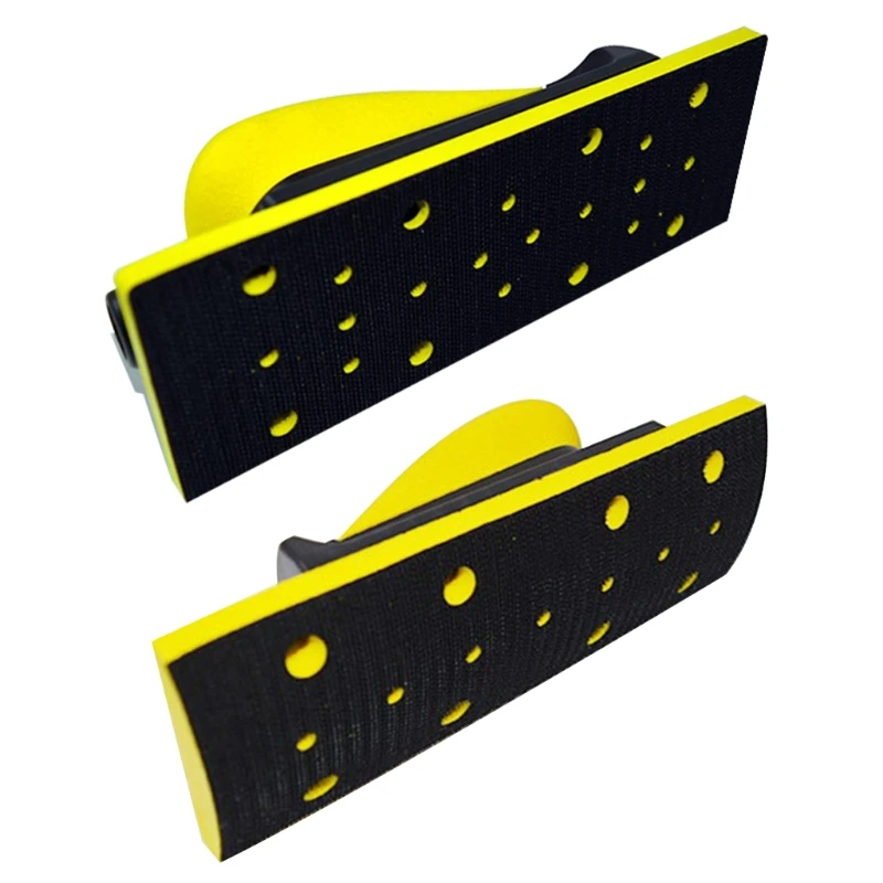 PU Foam Vacuum Hand Sanding Block Dust-free Multi Hole Hook and Loop for Metal Polishing Household Clean Car Maintenance