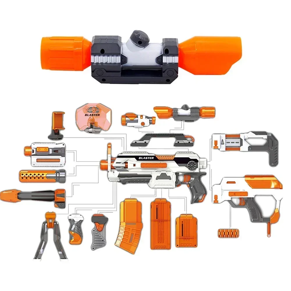 K2025 Outdoor Practice Optical Scope For Modify Plastic Scope Sight Auxiliary Traning Shooting Target Toy Gun Accessories