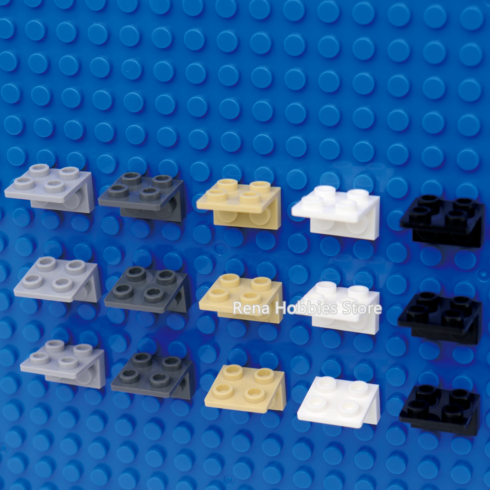 100PCS Bricks Figures Stand Support Base Plate 99207 Display Bracket Inverted ANGULAR PLATE 1.5 BOT. 1X2 Building Blocks Toys