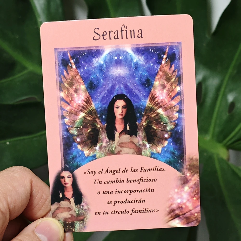 44 Pcs Oracle Cards Messages From Your Angels 10.4*7.3cm - What Your Angels Want You To Know Cards In Spanish Language