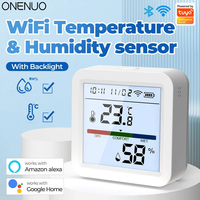 Tuya New WiFi Temperature Humidity Sensor Smart Life Backlight Hygrometer Thermometer Sensor Support Alexa Google Home Assistant