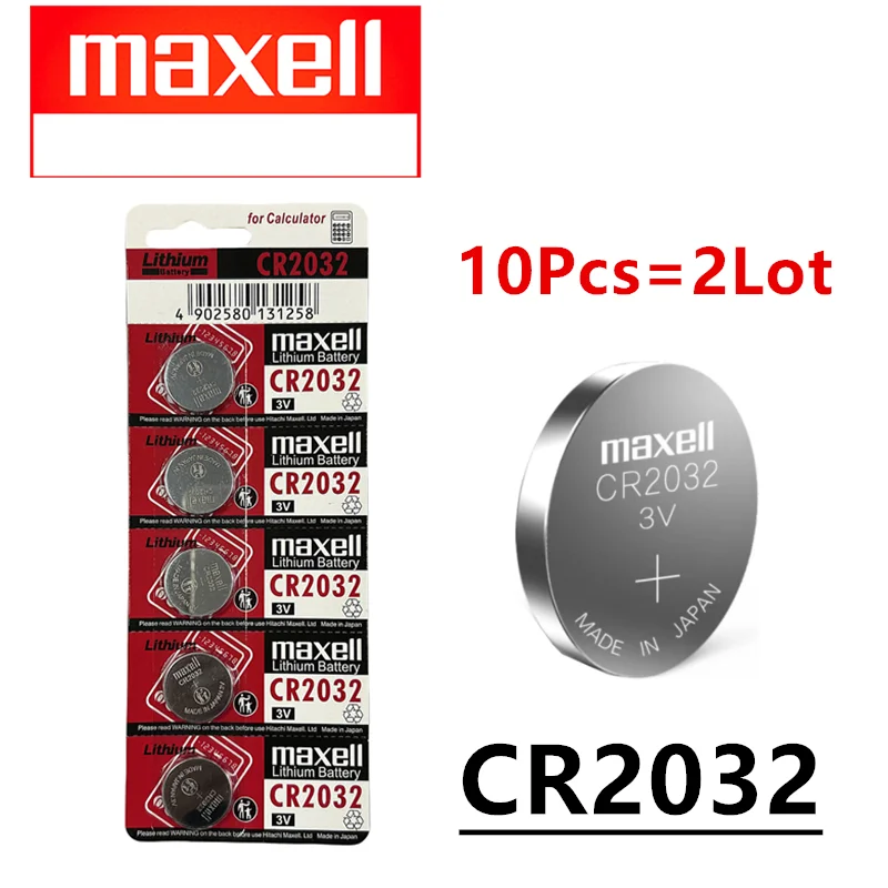 For Maxell CR2032 5Pcs-30PCS Boutton Cell Battery 3VLithium Batteries 2032 for Watch Keys Calculator Controller Timer Led Lights