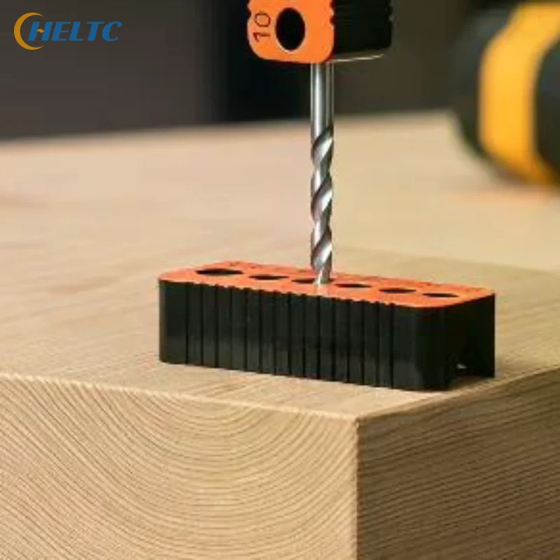 Drill Guide Hole Jig Block 4-10mm Adjustable Positioner for DIY Picture Frame Joints Home Decoration Tools