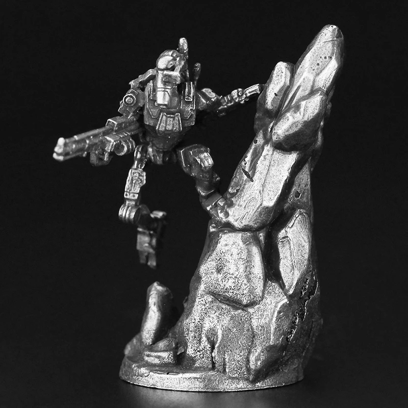 Cupronickel Robot Soldier Action Figures Metal Board Game Piece Miniature Ornament Accessorie Game Piece Creative Figurine Decor
