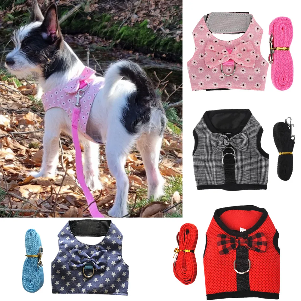 XXS/XS/S Small Teacup Dog Harness Soft Vest W/ Leash Collar for chihuahua yorkie