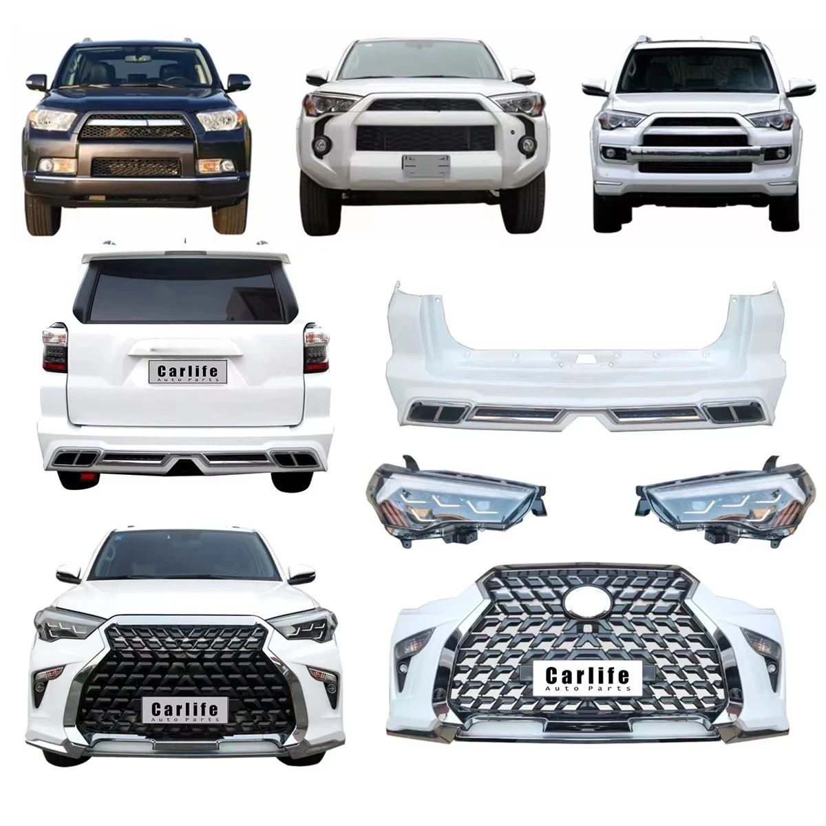 Hot Sale Car Accessories for 4runner 2010-2021 Facelift to GX460 Look Like.
