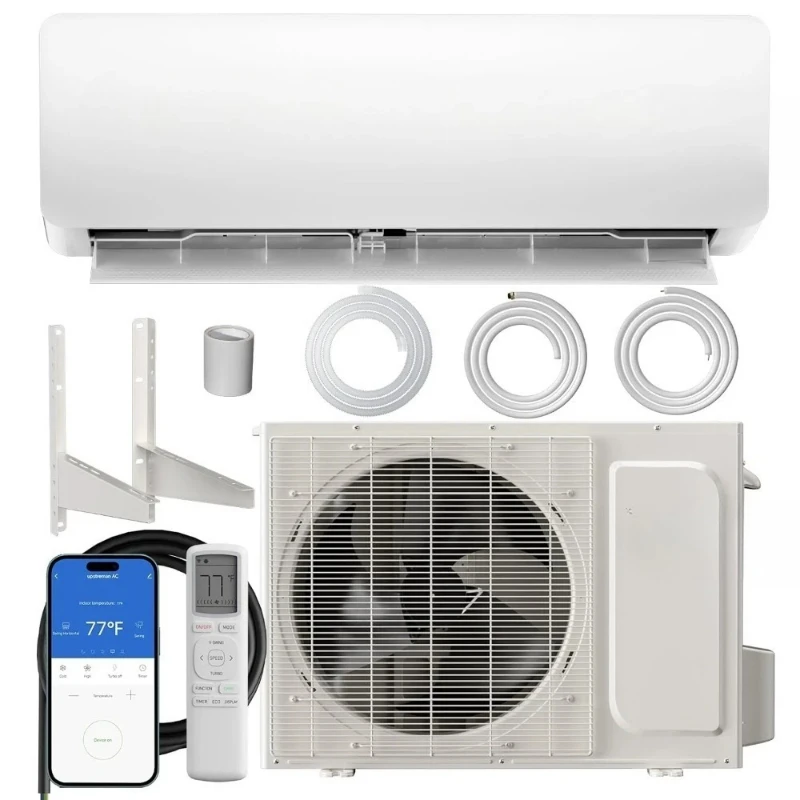 Mini split air conditioner heater 2 ductless AC unit with mounting bracket