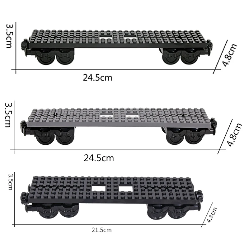 MOC City Technical Idea Train 6*28 Base Wheel Carriage Building Blocks Bricks Assembled DIY Toys for Kids Christmas giftS
