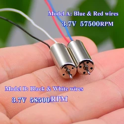 1PC Mini 7mm*16mm 716 Coreless Motor 0.8mm Shaft DC 3.7V-4.2V High Speed Engine for Nano Aircraft Drone Quadcopter