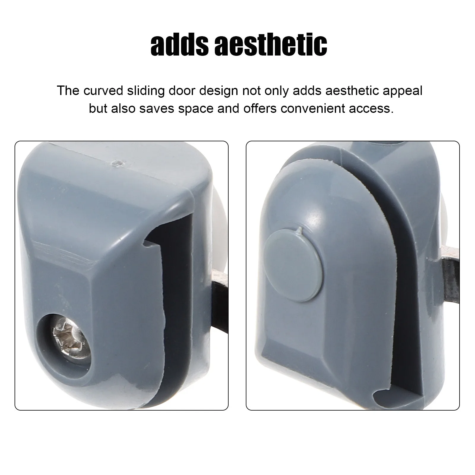 

4Pcs Bathroom Shower Door Wheels Flat Wheel Design Smooth Operation Anti-Stick Shower Door Rollers Roller Wheels