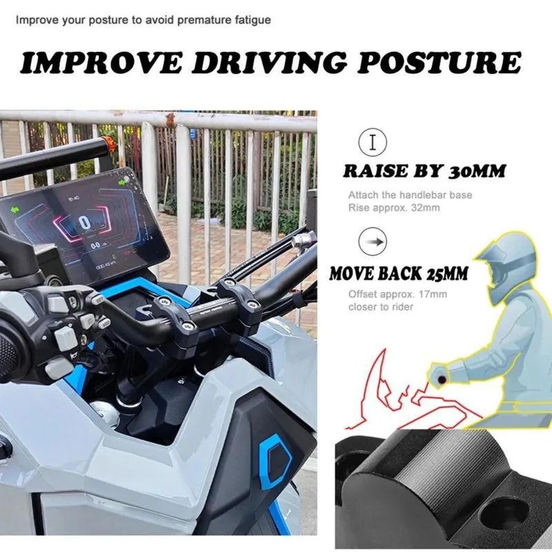 For ZONTES 368G Handlebar Modification Code Riser Height Adjustment For ...