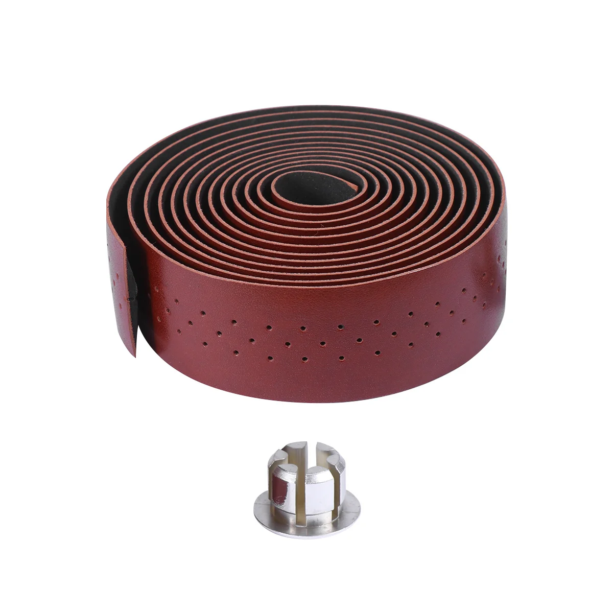 

1 set 1 Set Pu Handlebar Tape Brown Shock-Absorbent Lightweight Durable Grip For Road Mountain Bike Cycling Rain Riding
