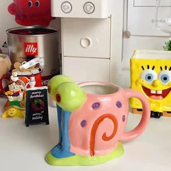 Cartoon Cute Snail Mug Ceramic Porcelain Breakfast Cup With Handle For Kids Girls Tea Coffee Milk Drinking Mugs 260ML