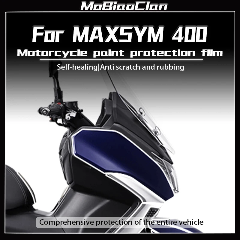 For SYM MAXSYM 400 Motorcycle Invisible Coat Repair Film Waterproof And Scratch Resistant Sticker Modification Accessories