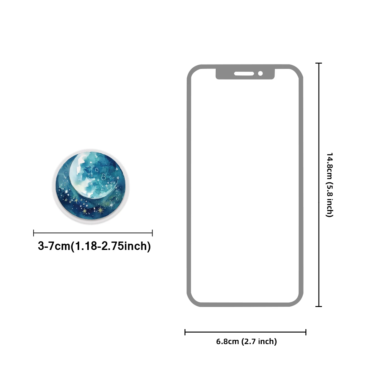 50 (25x2) Pcs Multi-style Planet Pattern Stickers for Laptop Luggage Phone Cases Mixed Collection Stickers Scrapbooking
