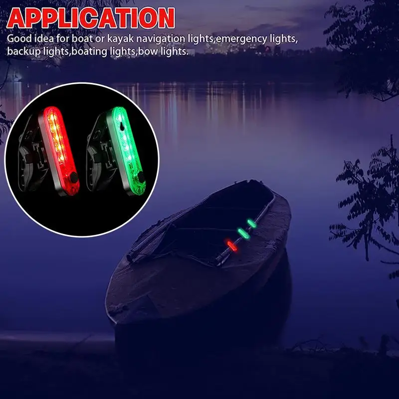 LED Navigation Lights For Boat Marine Navigation Strip Lights Deck Mount Port Lights Starboard Boat Lamp For Pontoon Boat