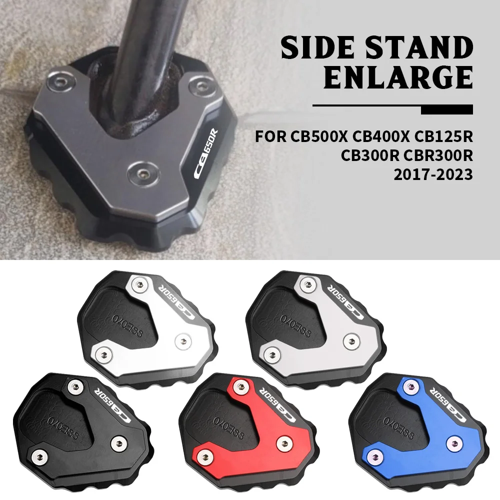 

FOR HONDA CB500X CB400X CB125R CB300R CBR300R 2017-2023 Side Stand Enlarged Pad Plate Kickstand Enlarger Support Extension