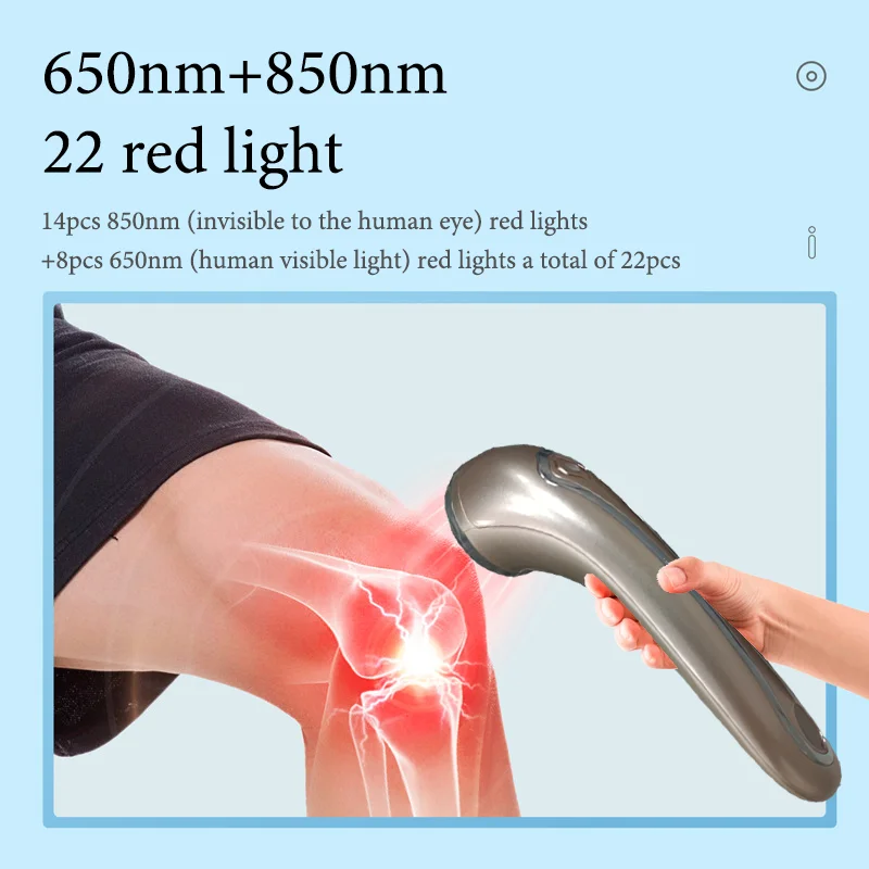 Laser Red Light Therapy Device 650nm 808nm Cold Laser Arthritis Physical Therapy Equipment Pain Relief Wound Healing Health Care