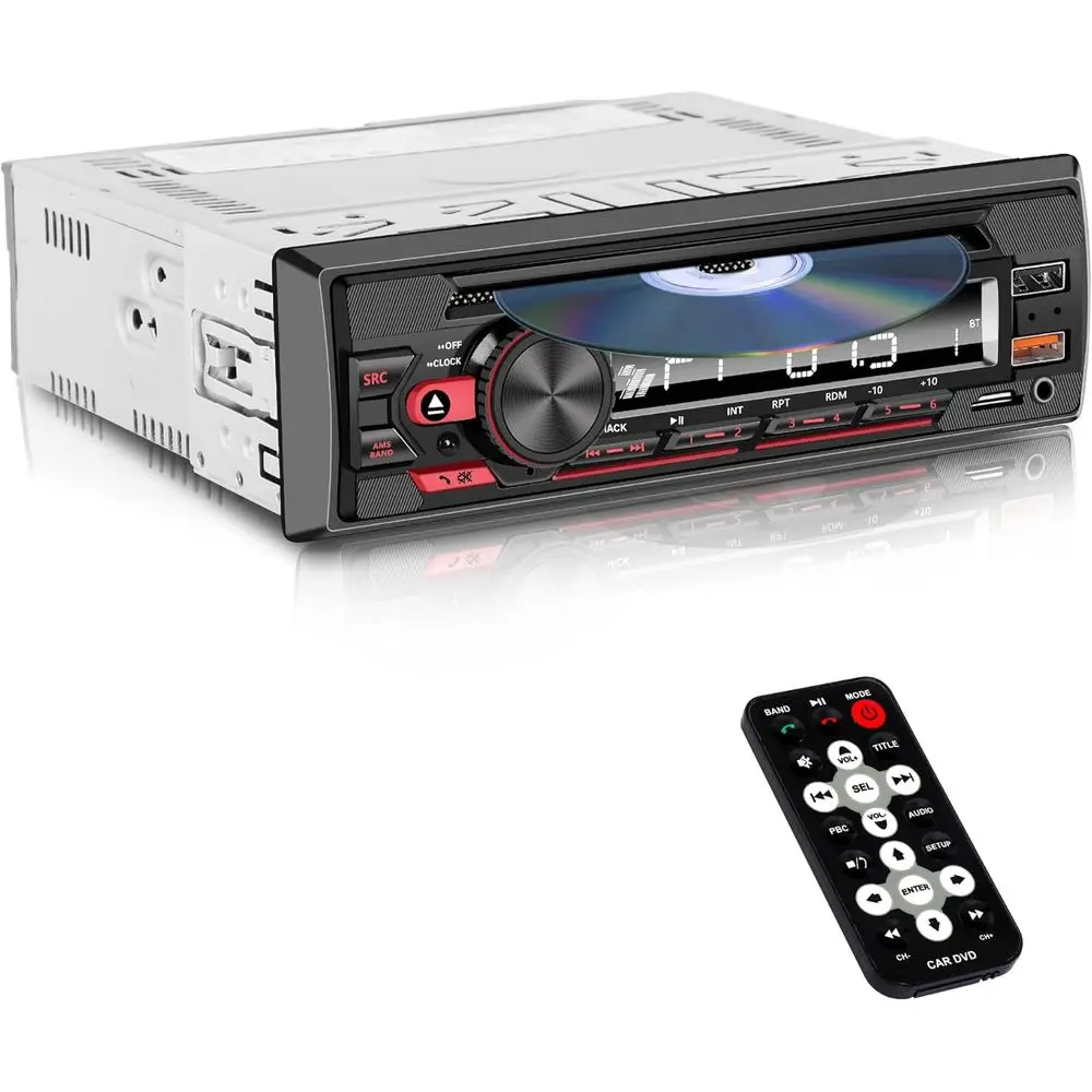 

Автомагнитола Bluetooth Single DIN с поддержкой SD-карт, USB, MP3 и RCA-выходами, совместимая с Android