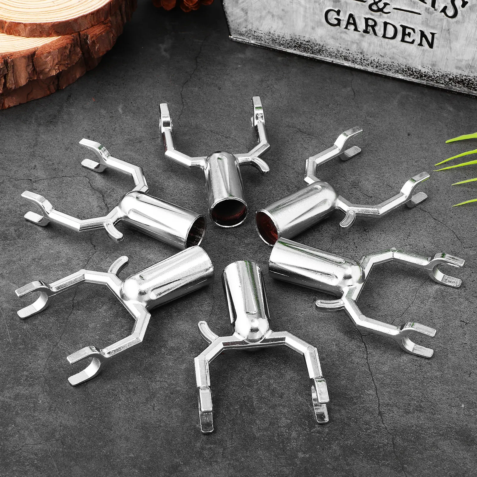 6Pcs Fruit Tree Branch Supports Heavy Duty Aluminium Alloy Tree Braces Kit for Leaning Trees Garden Orchard Vineyard Use