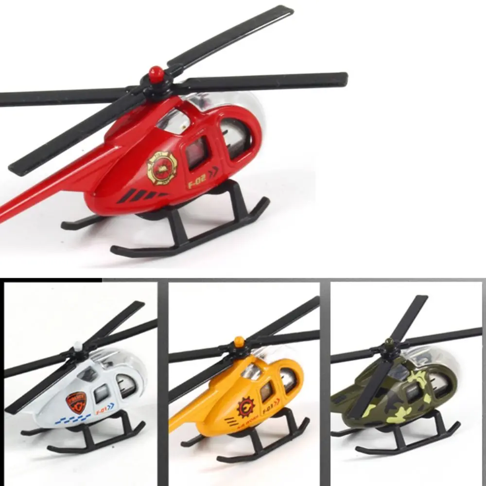 Airplane Figurines Plane Kids Gift Helicopter Model Toys Alloy Airplane Model Diecast Helicopter Toy Simulation Helicopter