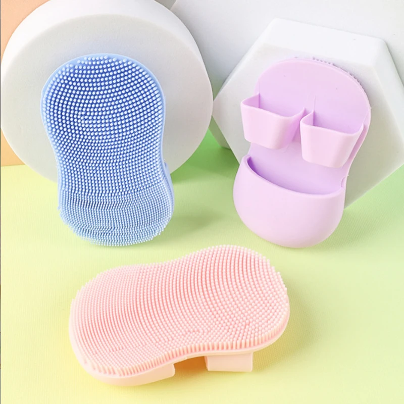 Soft Silicone Massage Makeup Remover Face Cleanser Portable Face Cleaning Brush Blackhead Brush Mini Finger Face Wash Brush