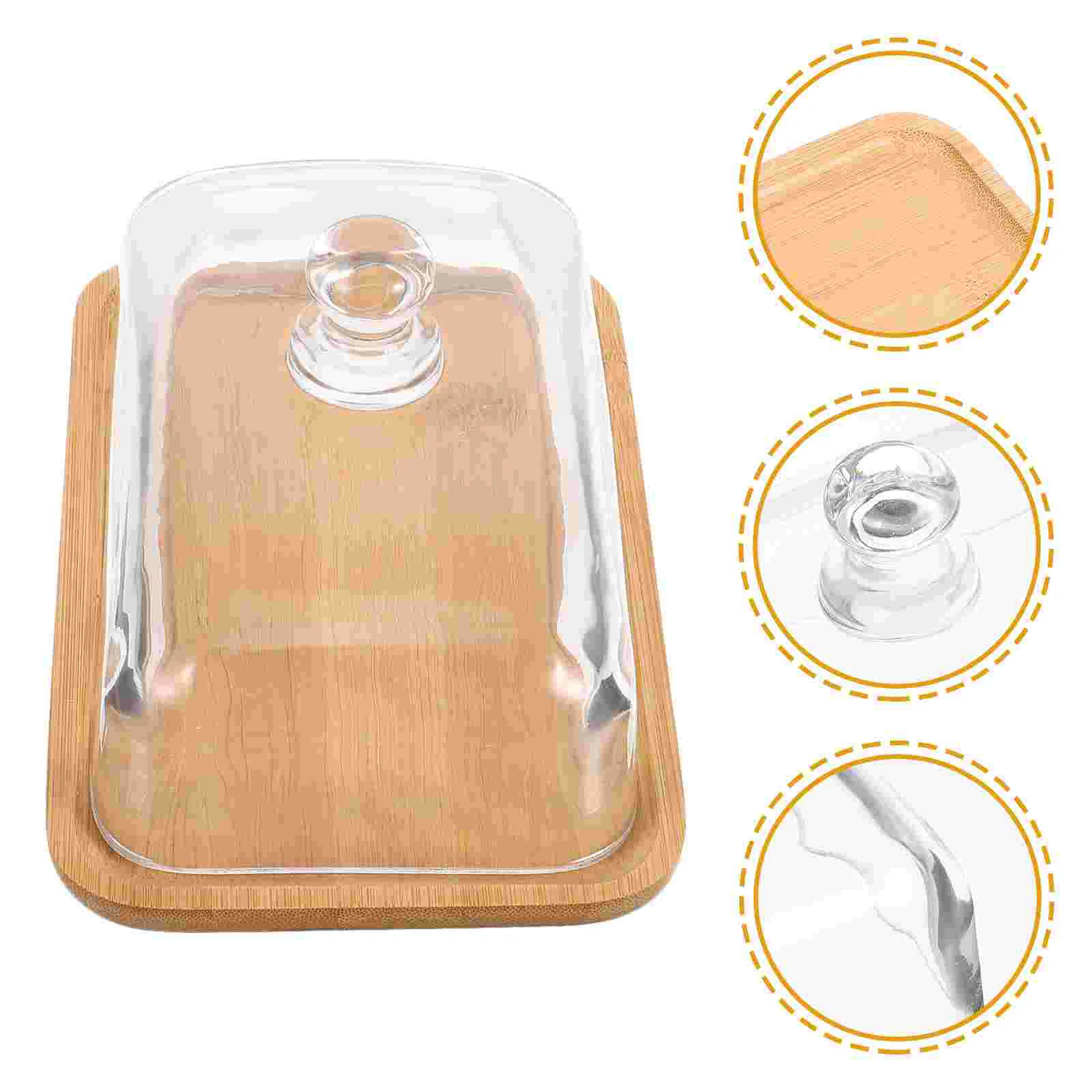 

10PCS Cake Dome Cover Clear Glass Display Stand Dessert Western Plate Cake Holder Appetizer Plate Picnic Wedding Party