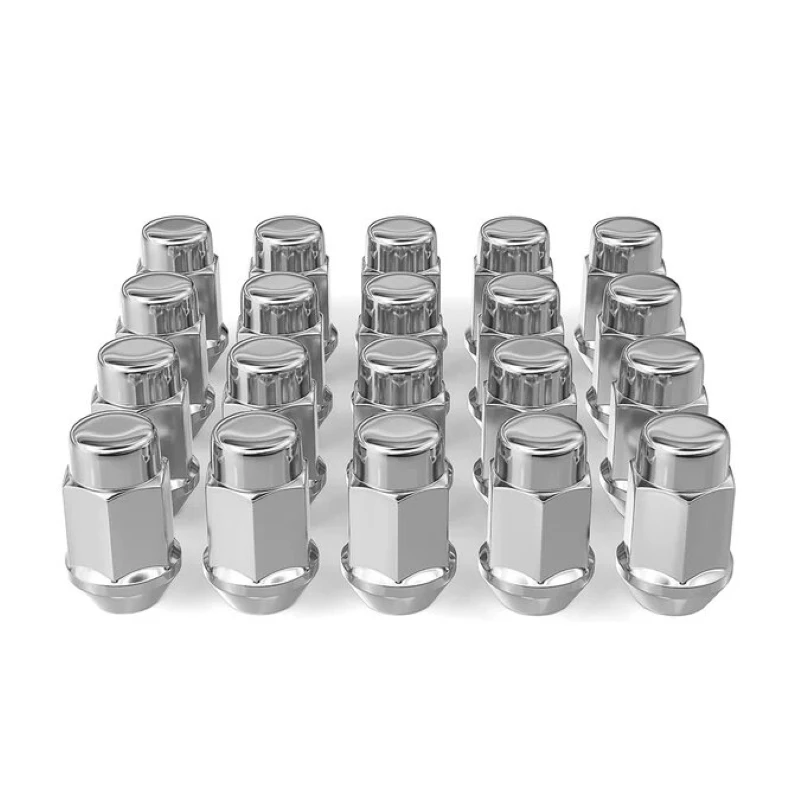 

20PCS Chrome M12x1.5 Wheel Lug Nuts, Bulge Acorn, Closed End for Trucks & SUVs