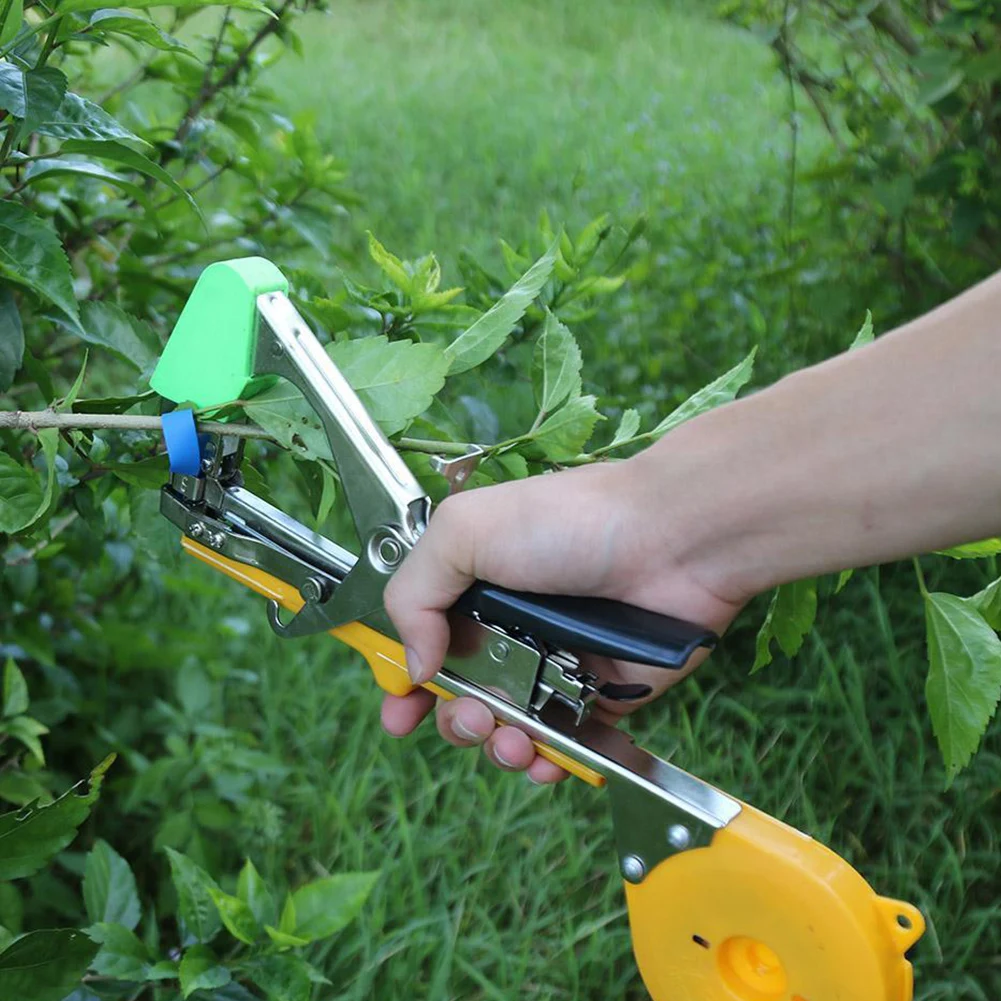 

12/20pcs Gardening Bind Belt with 1 Box Staple Tying Binding Tie Tape Plant Tying Machine Tape Tool for Vegetable Fruits