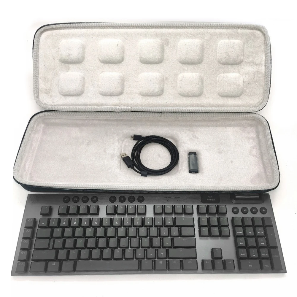 Keyboard Carrying Case for Logitech G913/G913 TKL EVA Carrying Case Wireless Mechanical Gaming Keyboard Storage Box Organizer