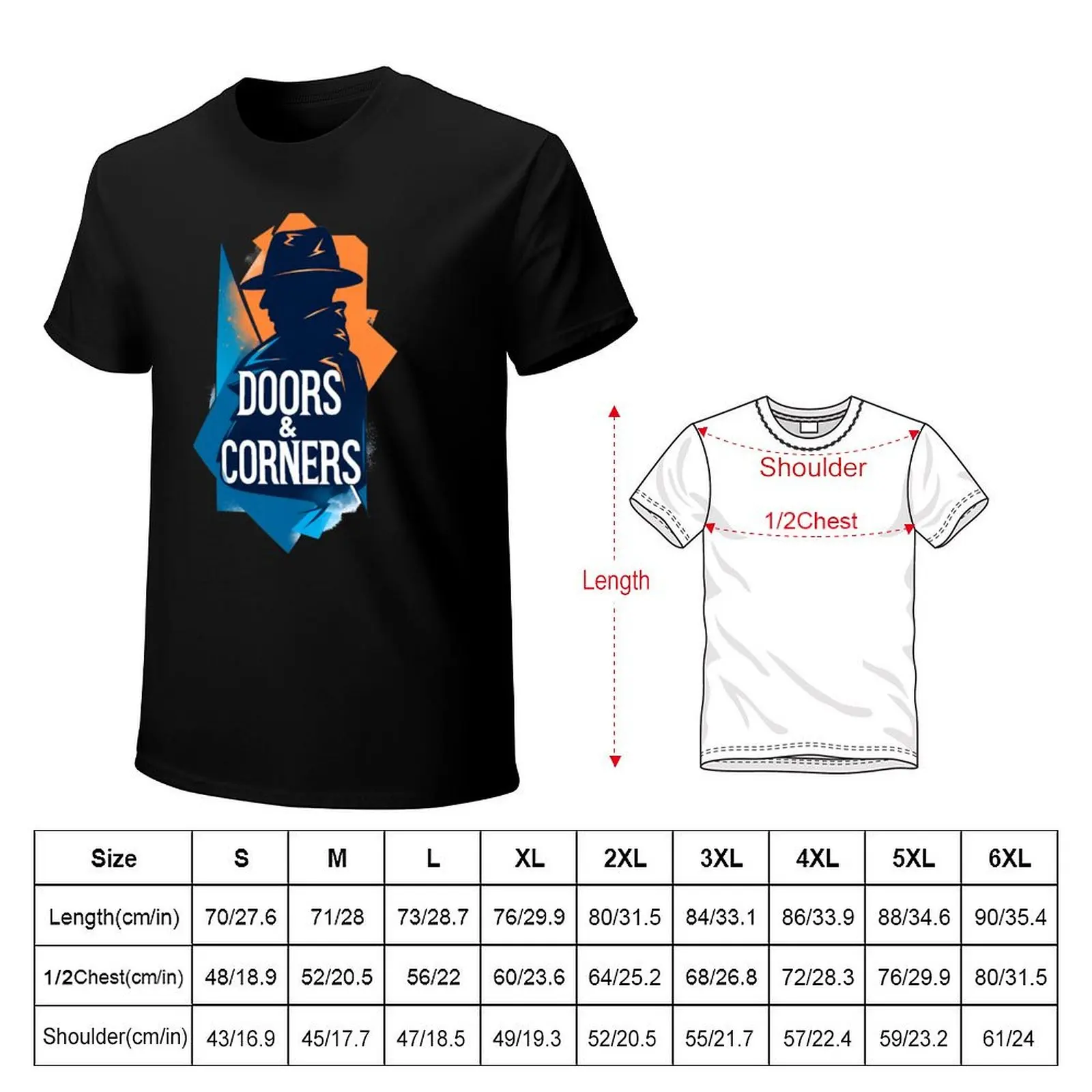 Doors and Corners - Silhouette - Scifi T-Shirt Outdoor Sports Lightweight Tee
