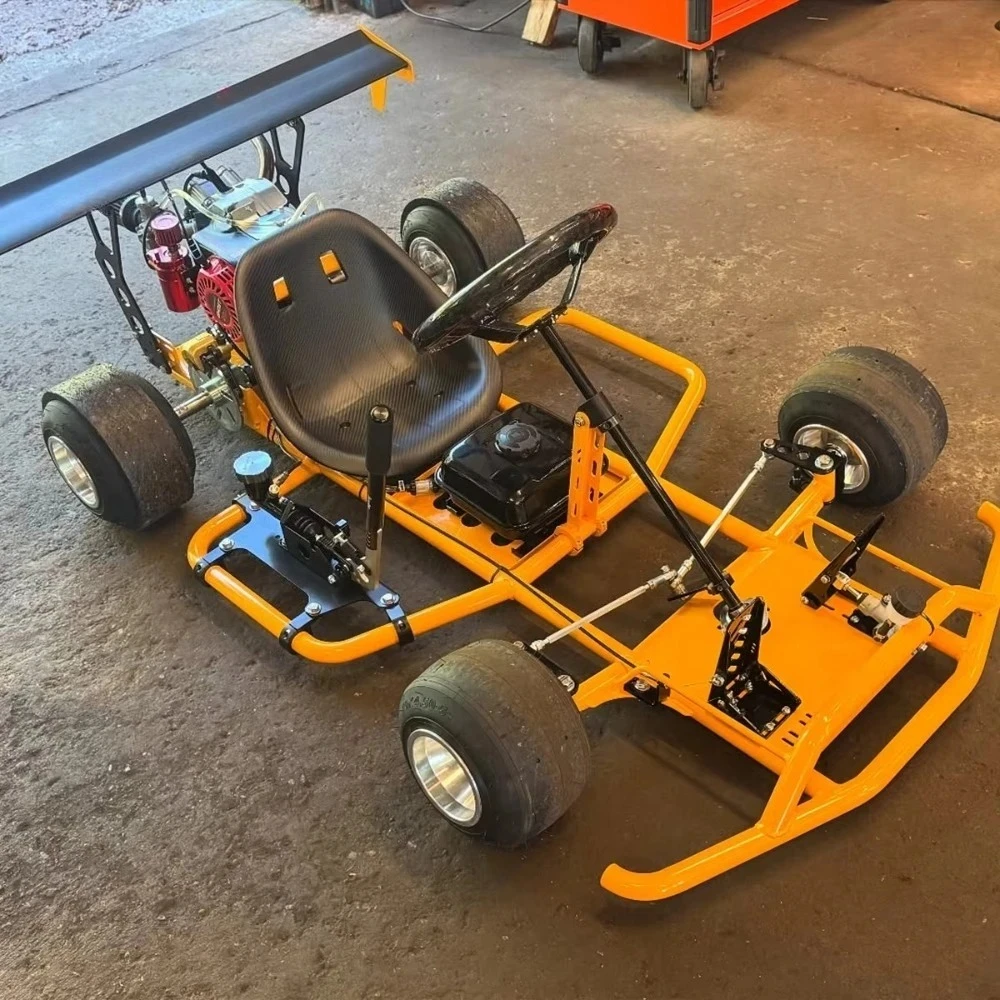 Competition-Style Gas Drift Kart, 212cc Engine, Rear Flange Axle, Optional Tail Wing  Wholesale Supplier