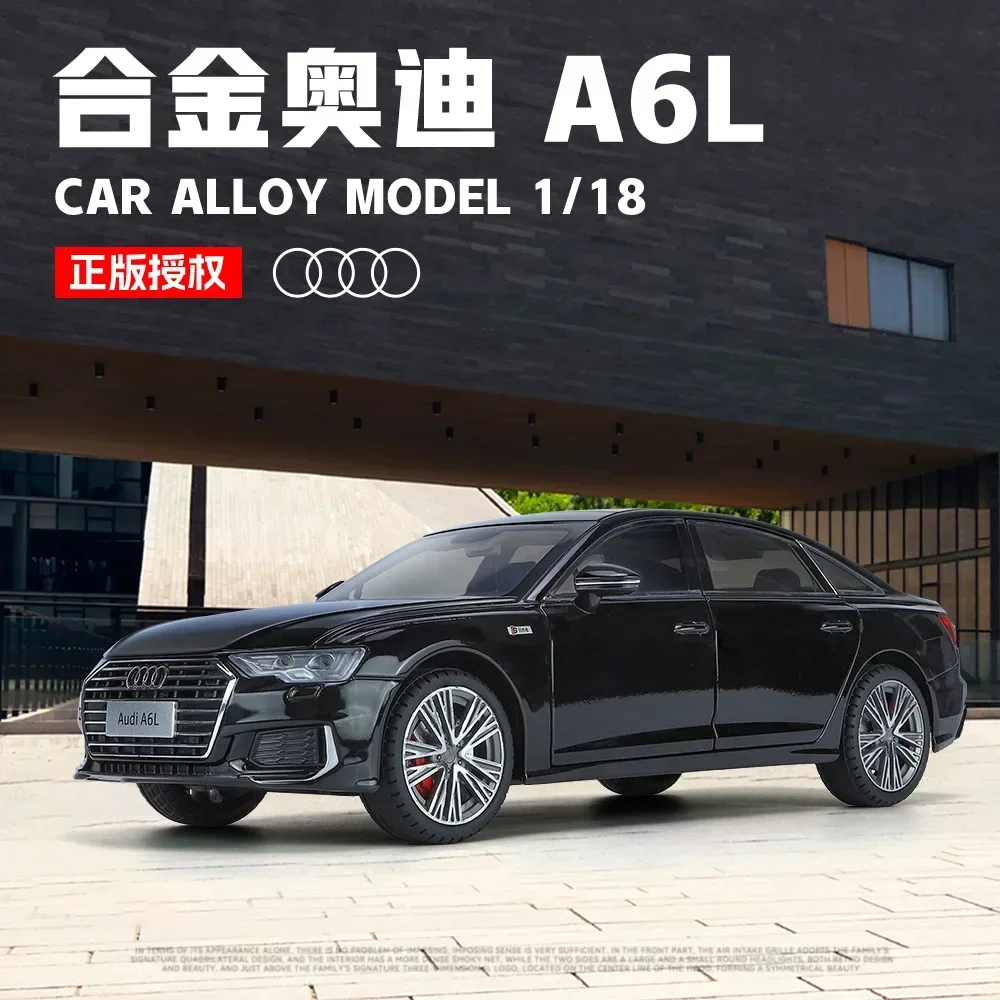 

1: 18 A6 sound-light echo alloy car model collectible ornaments