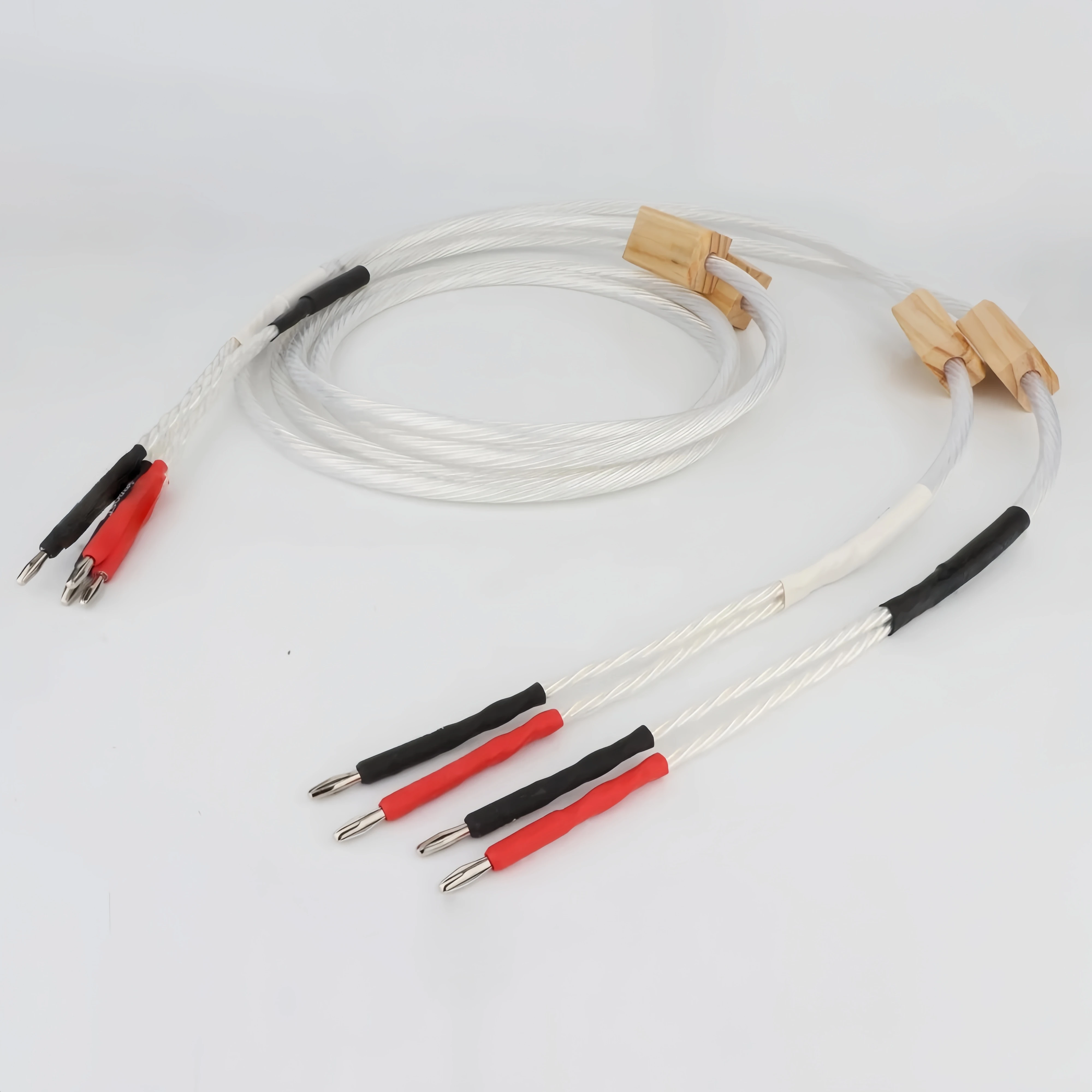 

YTER 7N silver plated speaker cable hi-end loudspeaker wire with Banana plug