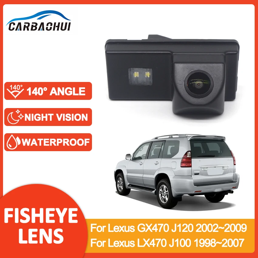 

CCD HD AHD Fisheye Rear View Camera Car Reverse Monitor For Lexus GX470 J120 2002~2009 For Lexus LX470 J100 1998~2007