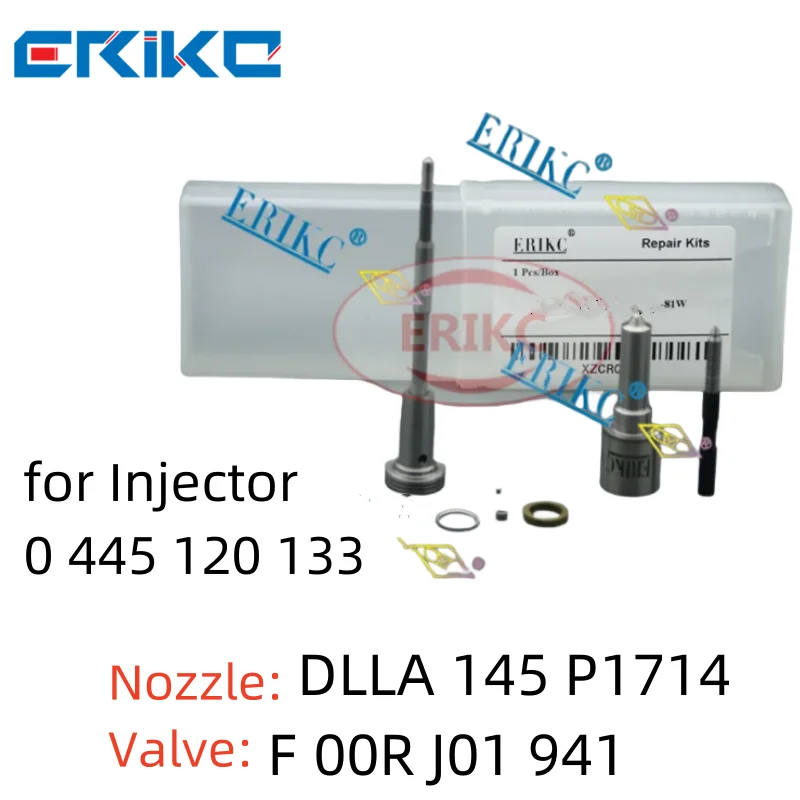 

Common Rail Injector Repair Kits F00R J01 941 Nozzle DLLA145P1714 Valve F00RJ01941 Injector Control Valve for 0445120133