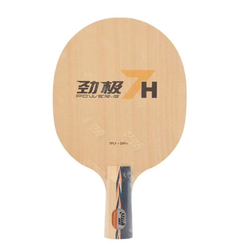 DHS POWER G7H PG7H Bet tenis meja, lapisan kayu murni 7 untuk raket ping pong