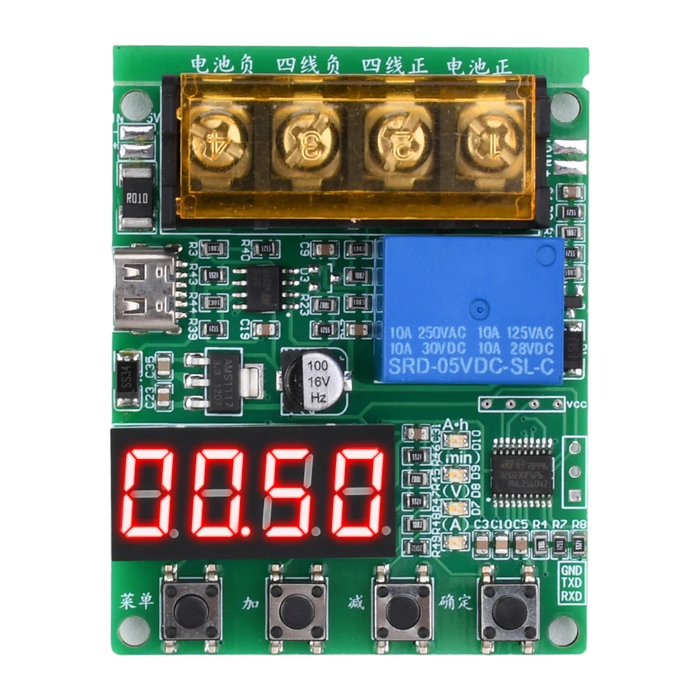 300W 30V10A 18650 Lithium Battery Capacity Tester/Meter Resistance Discharge Electronic load TTLserial port Modbus Communication