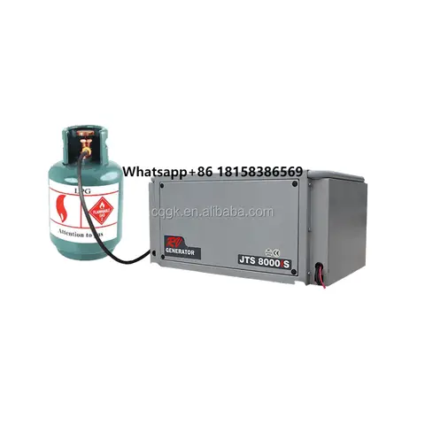 무소음 산업 상업용 7kw 7kva 차량용 인버터 LPG 발전기