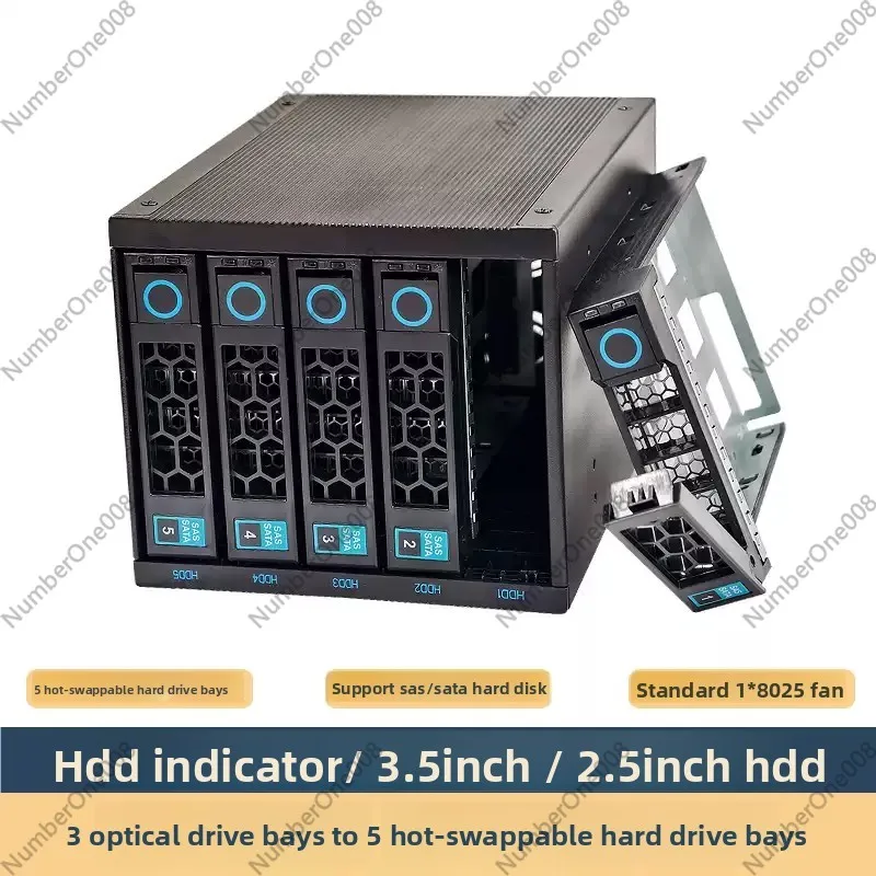 HY-5 hard disk hot-swappable module (send SATA data cable) with backplane storage expansion