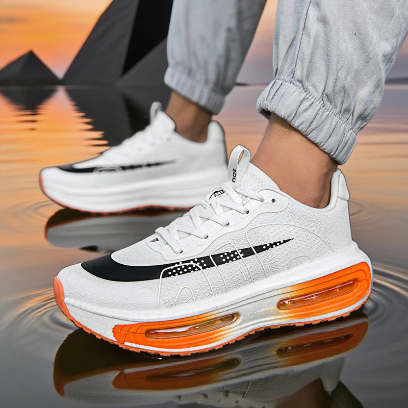 

2025 хит продаж, осенняя мужская и женская спортивная обувь, гибкие кроссовки с поддержкой и амортизацией, нескользящие мягкие прогулочные туфли