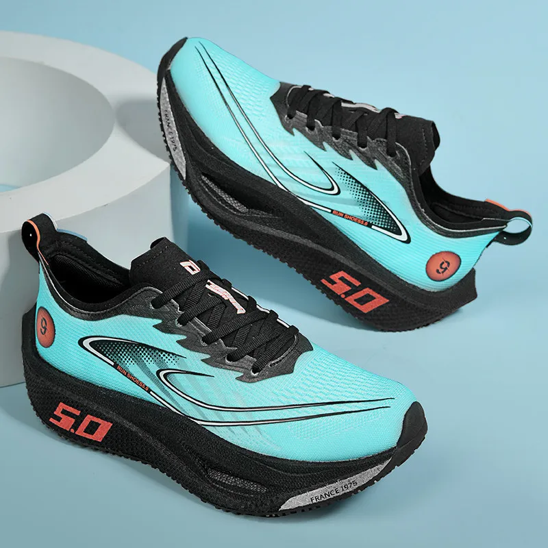 

Men's Sports Shoes Cushioning Non-Slip Flat Wear Resistant Sneakers Mesh Breathable Platform Soft Running Shoes for Man