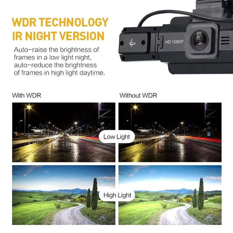 

A88 Car Front Car Rotatable Car Camera Video Recorder Car Recorder Night Vision Dual Lens Universal Models