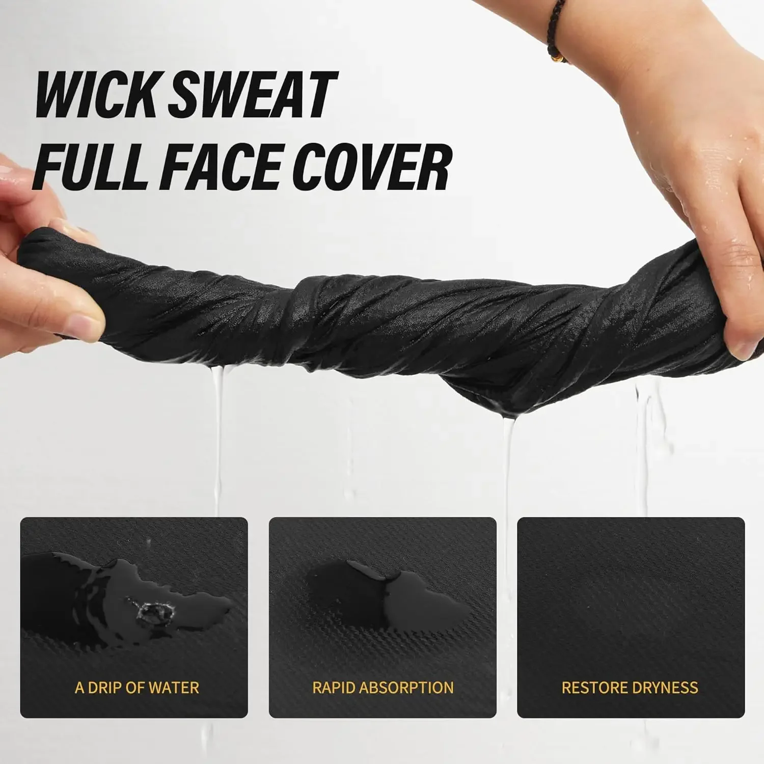 Summer Balaclava Face Mask Full Face Sun Protection Breathable Motorcycle Helmet Liners Outdoor Quick Drying Neck Covers