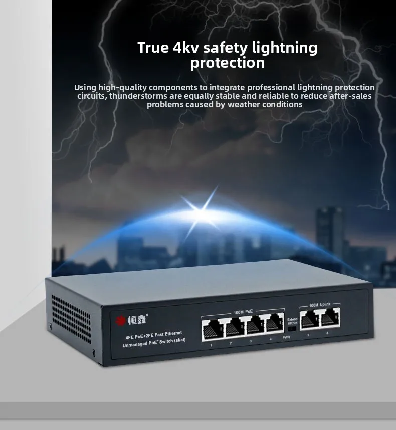 48 فولت POE التبديل 10/100Mbps التبديل إيثرنت مع 4 ميناء واي فاي الذكية IP التبديل RJ45 حاقن الجلاد لكاميرا IP CCTV
