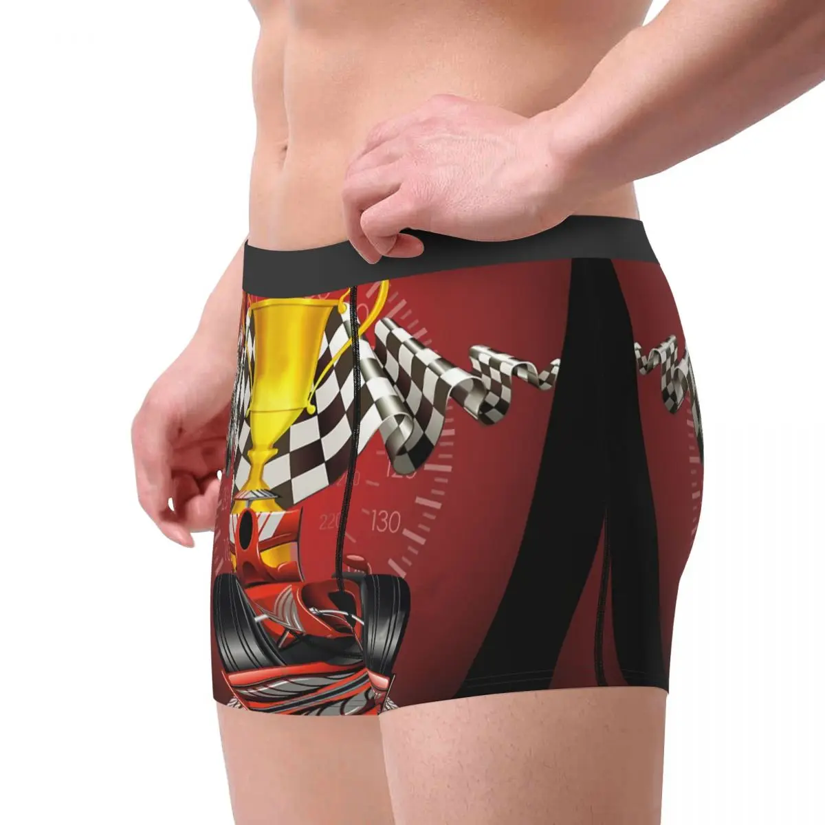 F1 Speed Battle Underpants Breathbale Panties Men's Underwear Comfortable Shorts Boxer Briefs