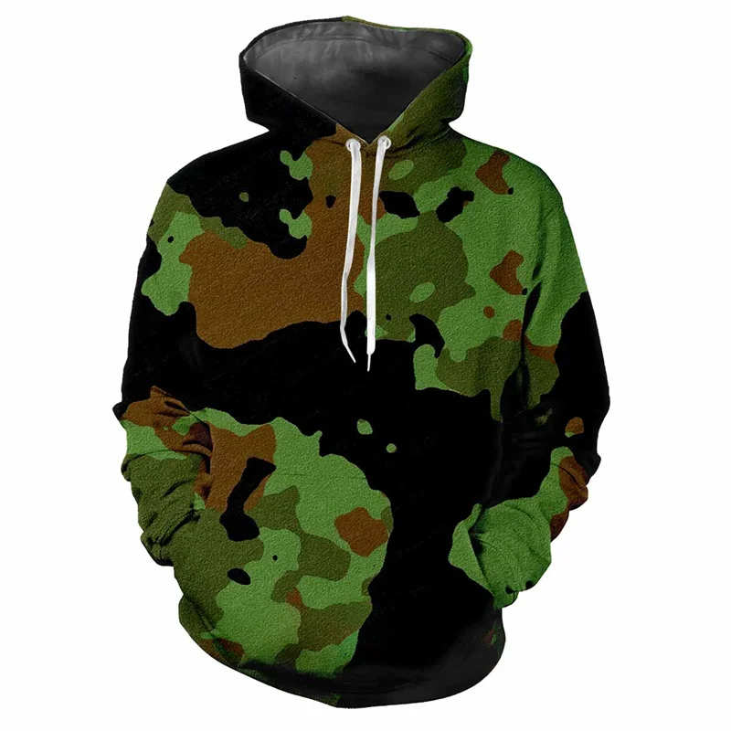 Jungle Camouflage 3d Printed Hoodie Spring Autumn Street Sweatshirt Loose Casual Outdoor Sports Top Kids Classic Camo Hoodies