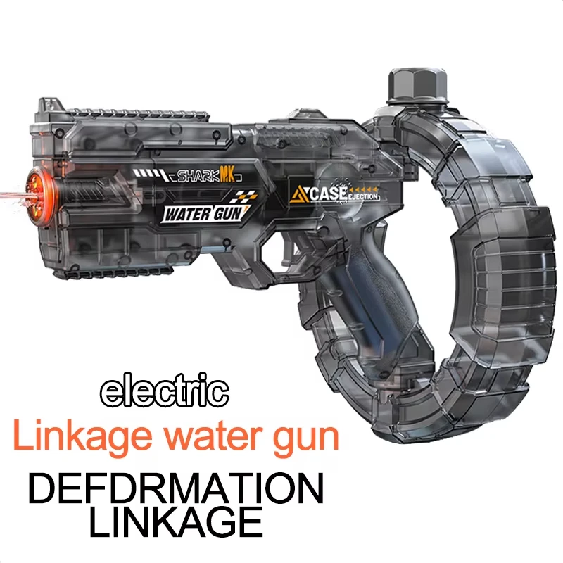 Space Energy Ring Electric Water Gun LED Flashlight Full Auto Continuous Fire Squirt Toy Adults Children Gift Beach Play view 3